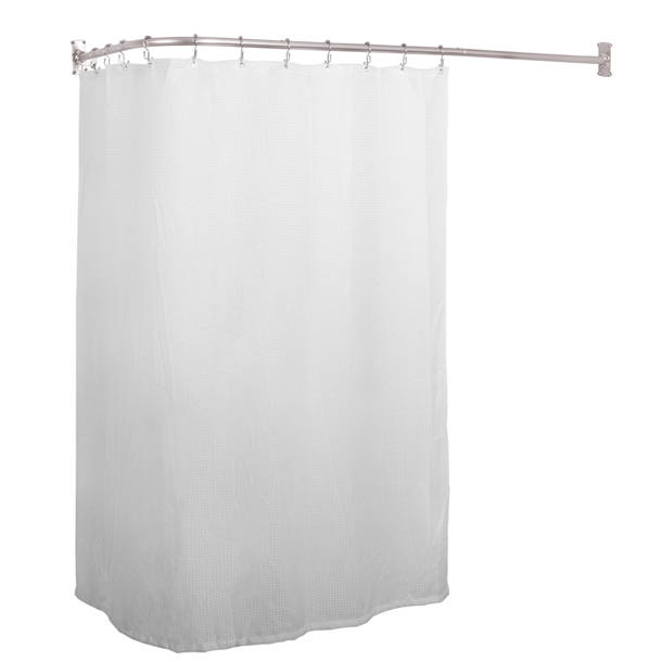 Kingston Brass Vintage 62" L-Shaped Fixed Shower Curtain Rod & Reviews | Wayfair